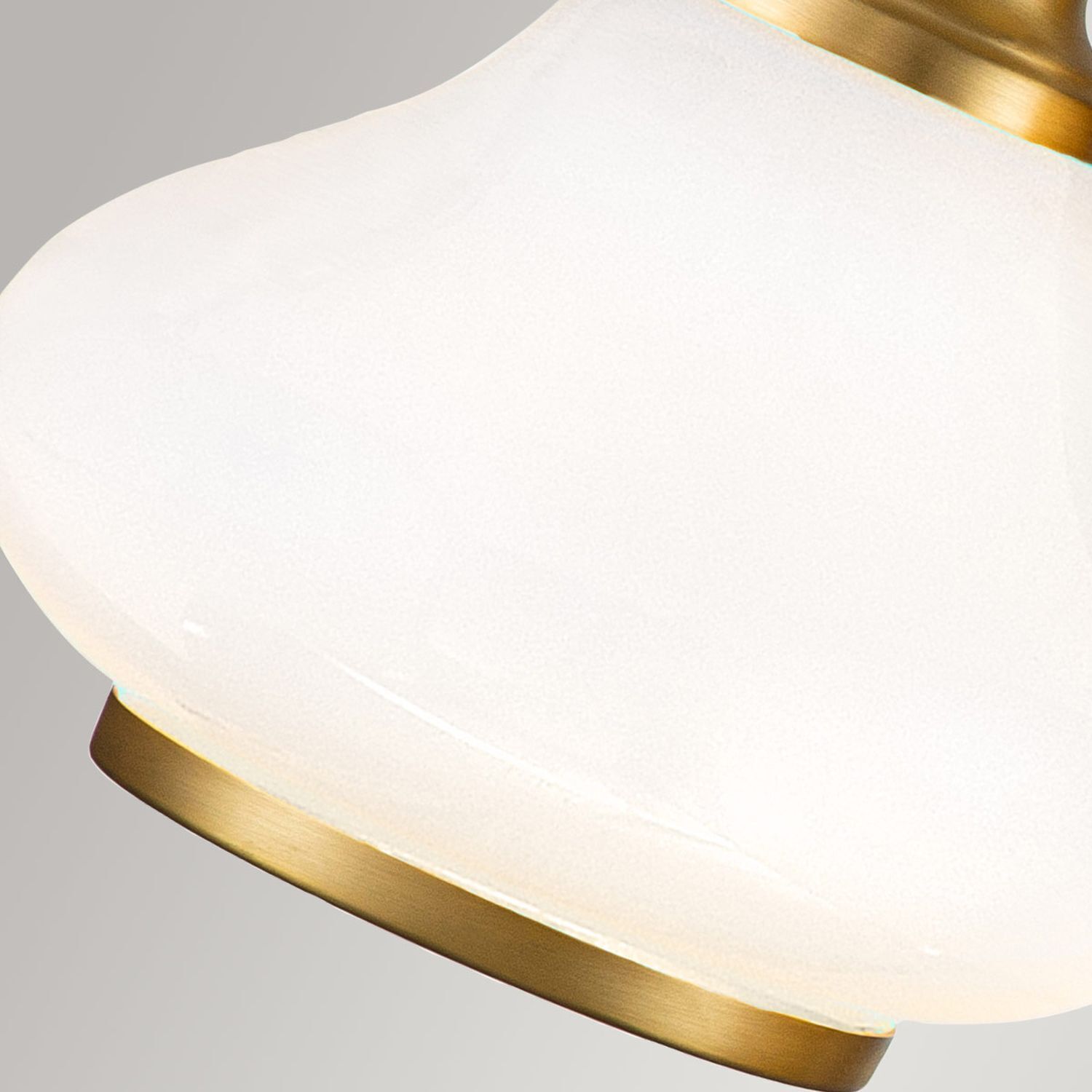 Badezimmerlampe LED G9 IP44 B: 61 cm Messing Weiß