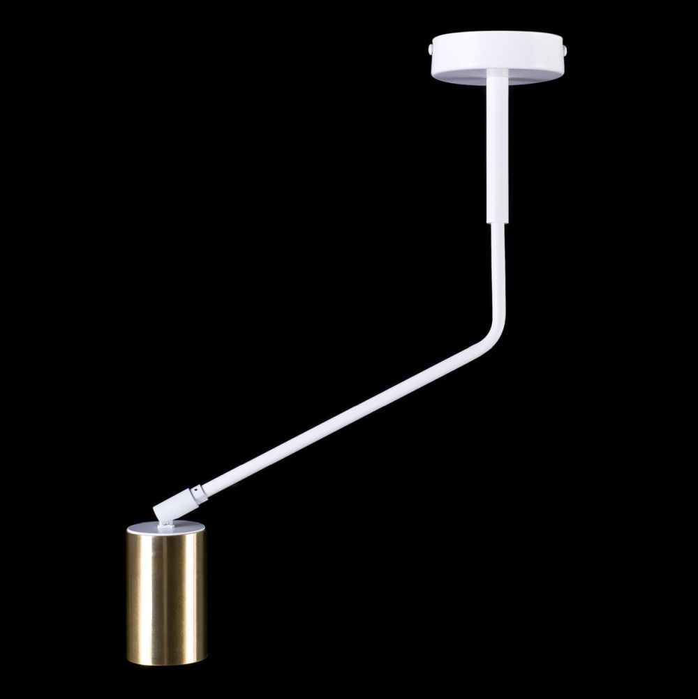 Deckenstrahler Weiß Gold GU10 Modern Wohnzimmer