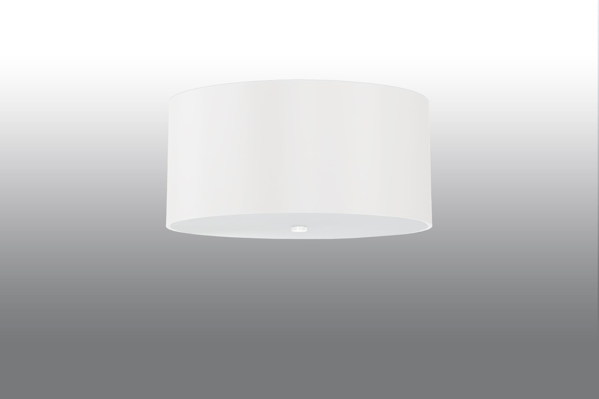 Deckenleuchte Stoff Glas Weiß Ø 50 cm blendarm 5x E27