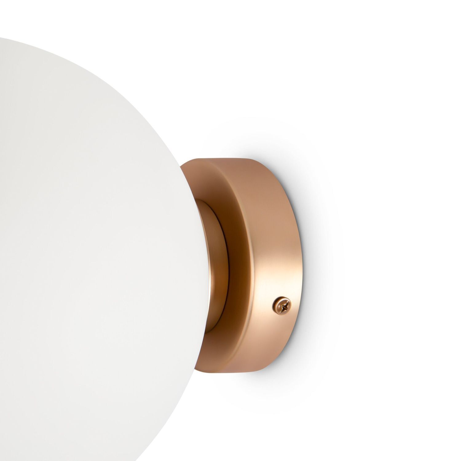 Spiegelleuchte Metall Glas Ø 20 cm in Gold Weiß E14 Leuchte, Klebeband, Beleuchtung, Lampe