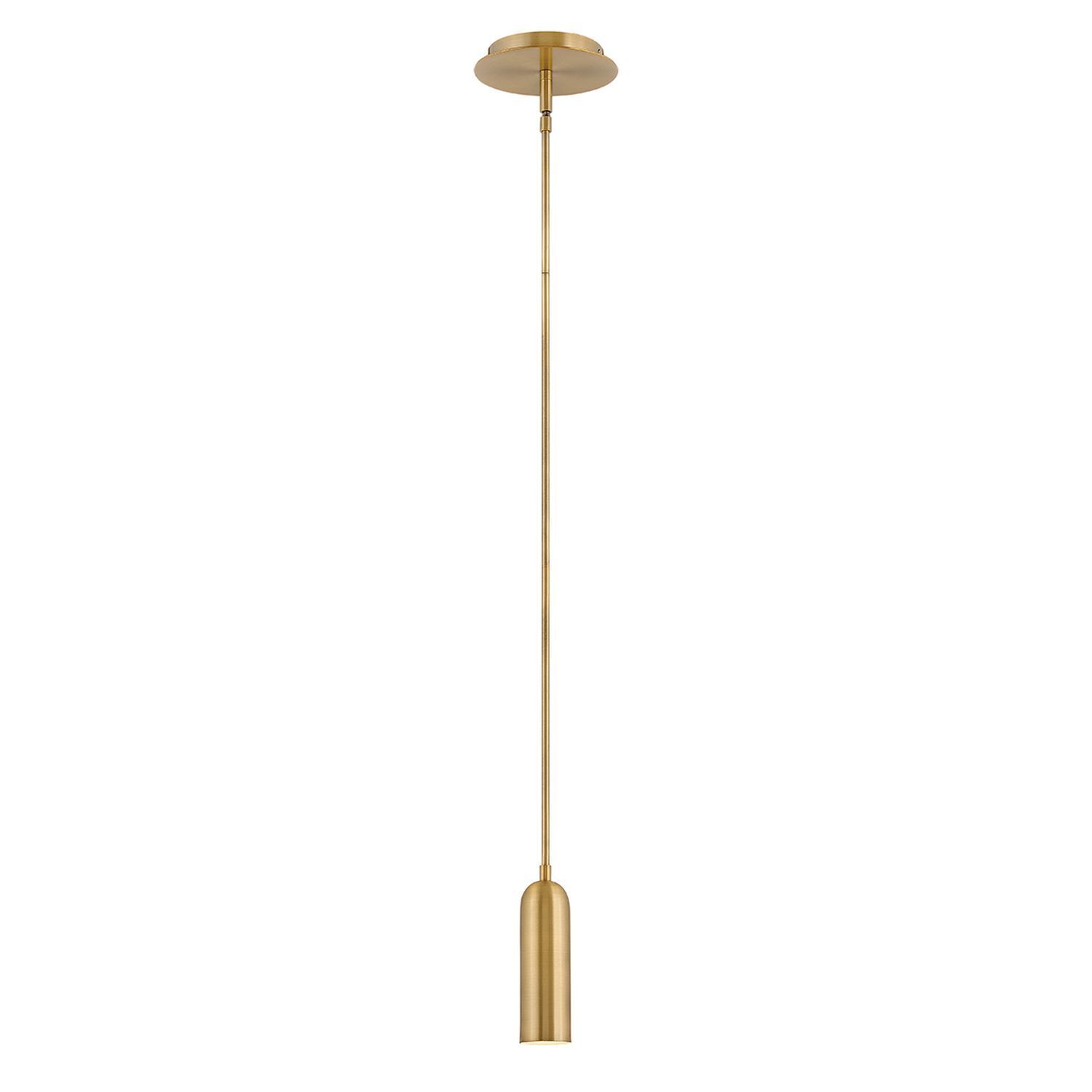 Metall Pendelleuchte LED Ø 12,7 cm in Messing antik
