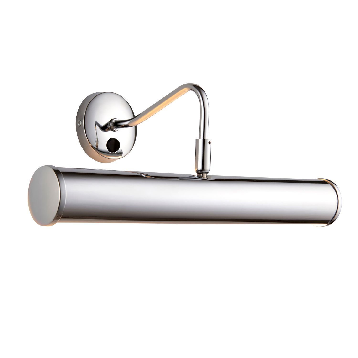 Bilderlampe Metall mit Schalter schwenkbar in Chrom 2x E14