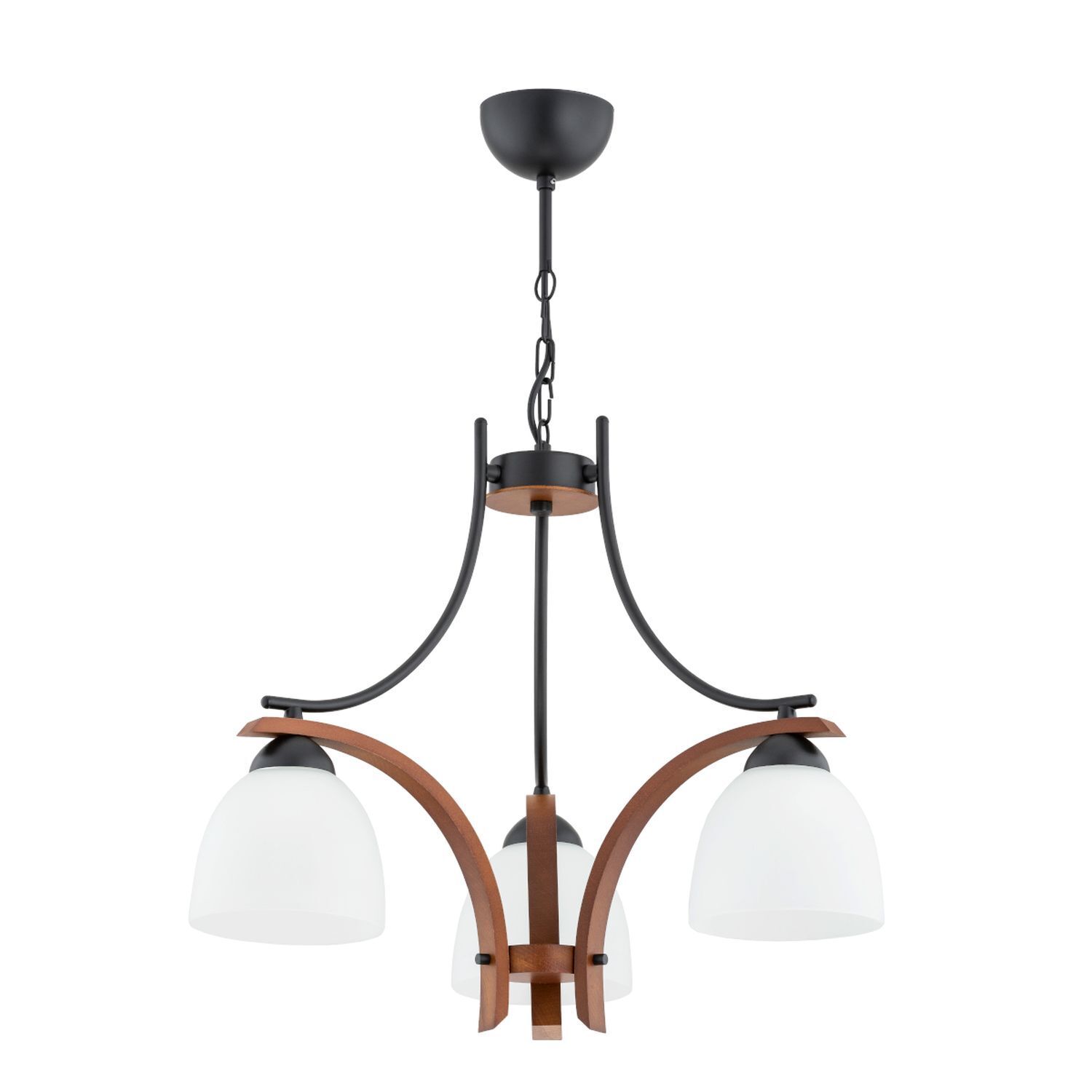 Hängelampe Glas Metall E27 52 cm breit H: max. 80 cm