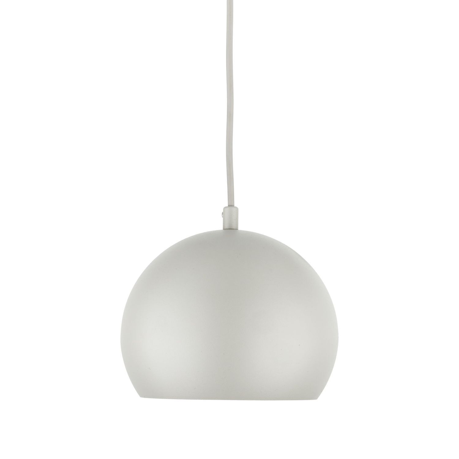 Runde Hängelampe Metall Ø 17 cm schmal E27 Beige Retro Design