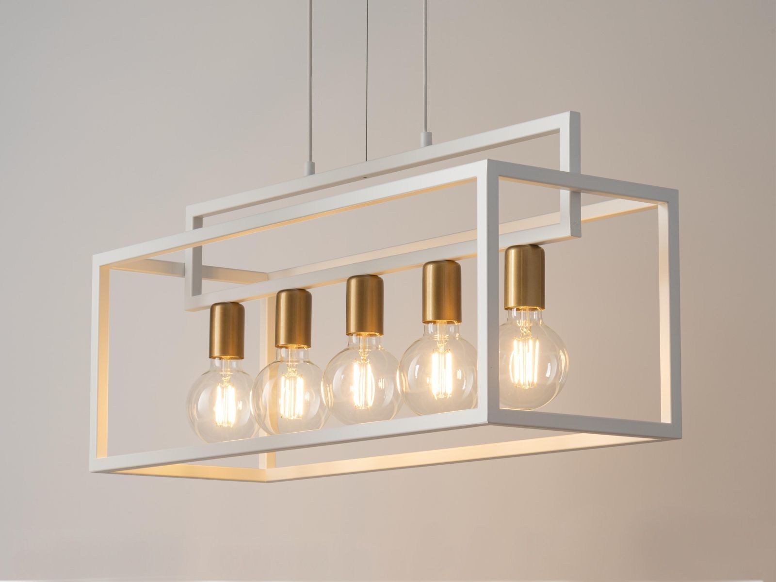 Moderne Deckenlampe Glas Metall blendarm G9 geschwungen