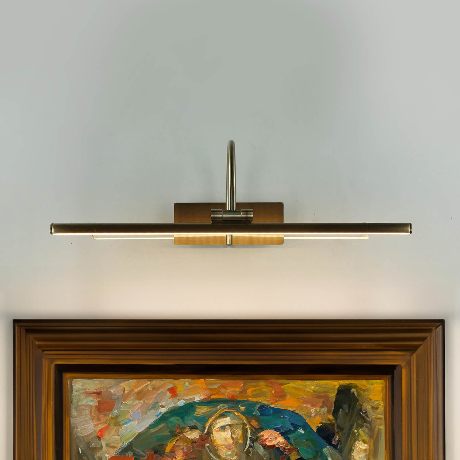 Elegante LED Wandlampe Jugendstil 3000K in Messing