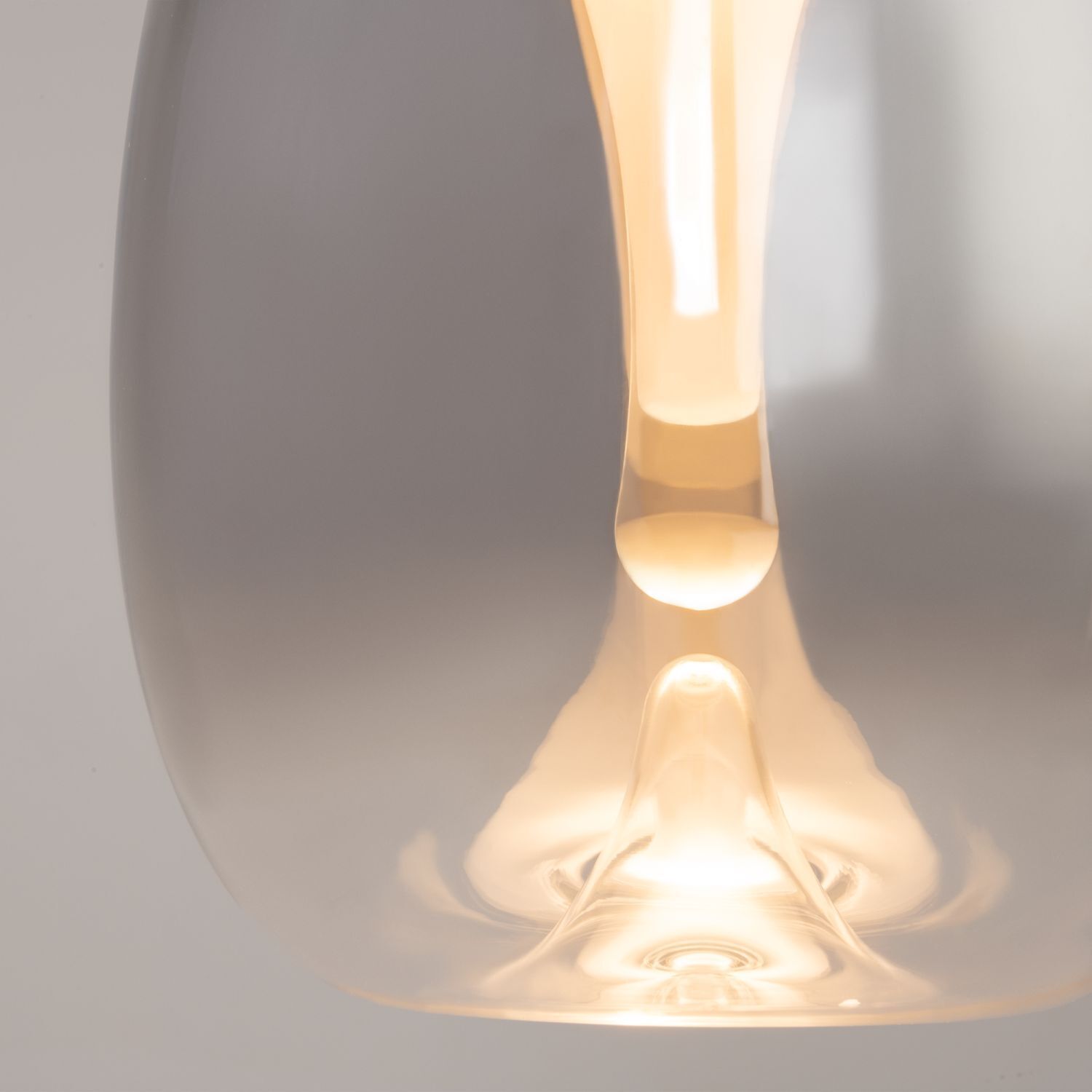 LED Hängelampe Rauchglas Aluminium warmweiß 3000 K rund
