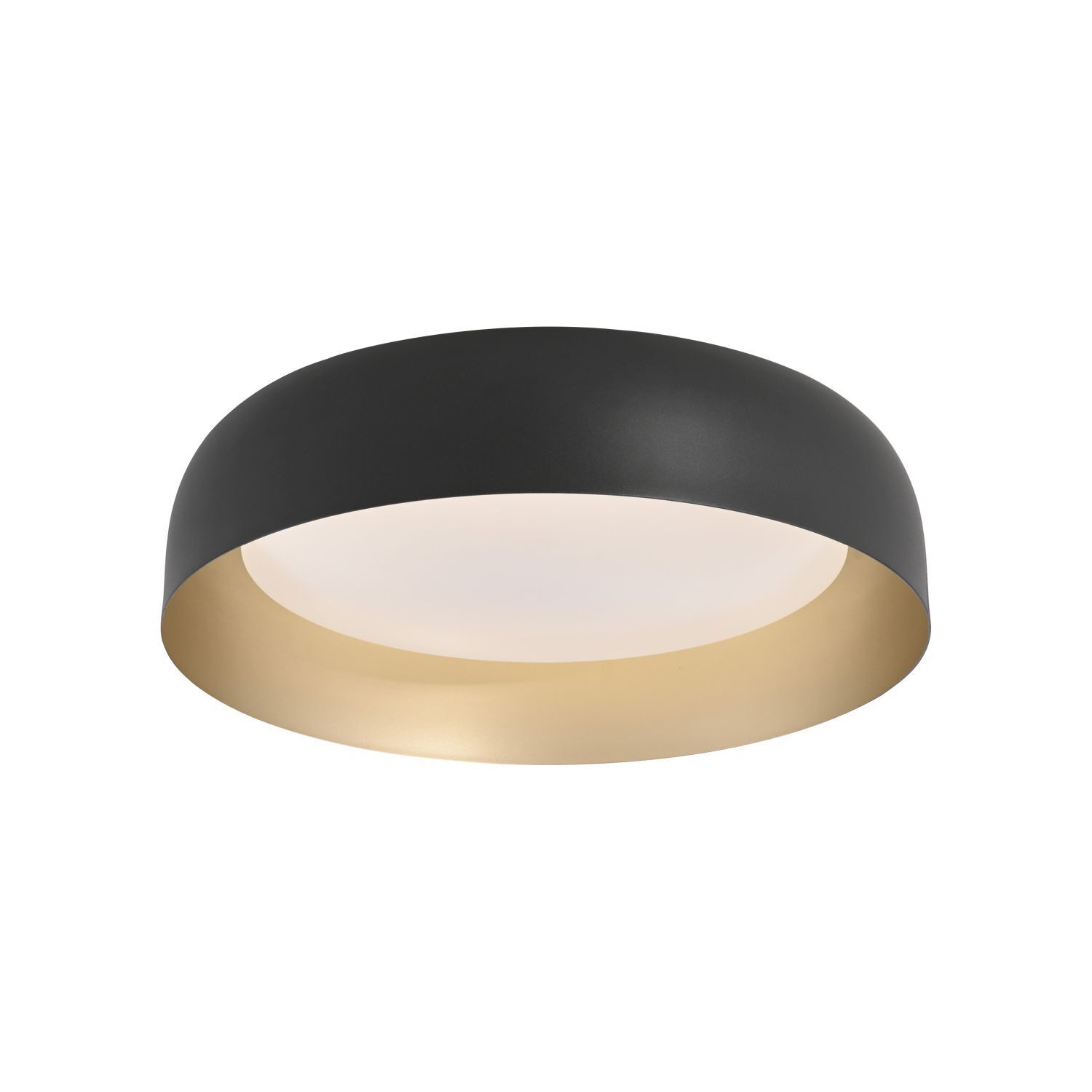 Dimmbare LED Deckenlampe Schwarz Gold Ø40 cm 2850 lm