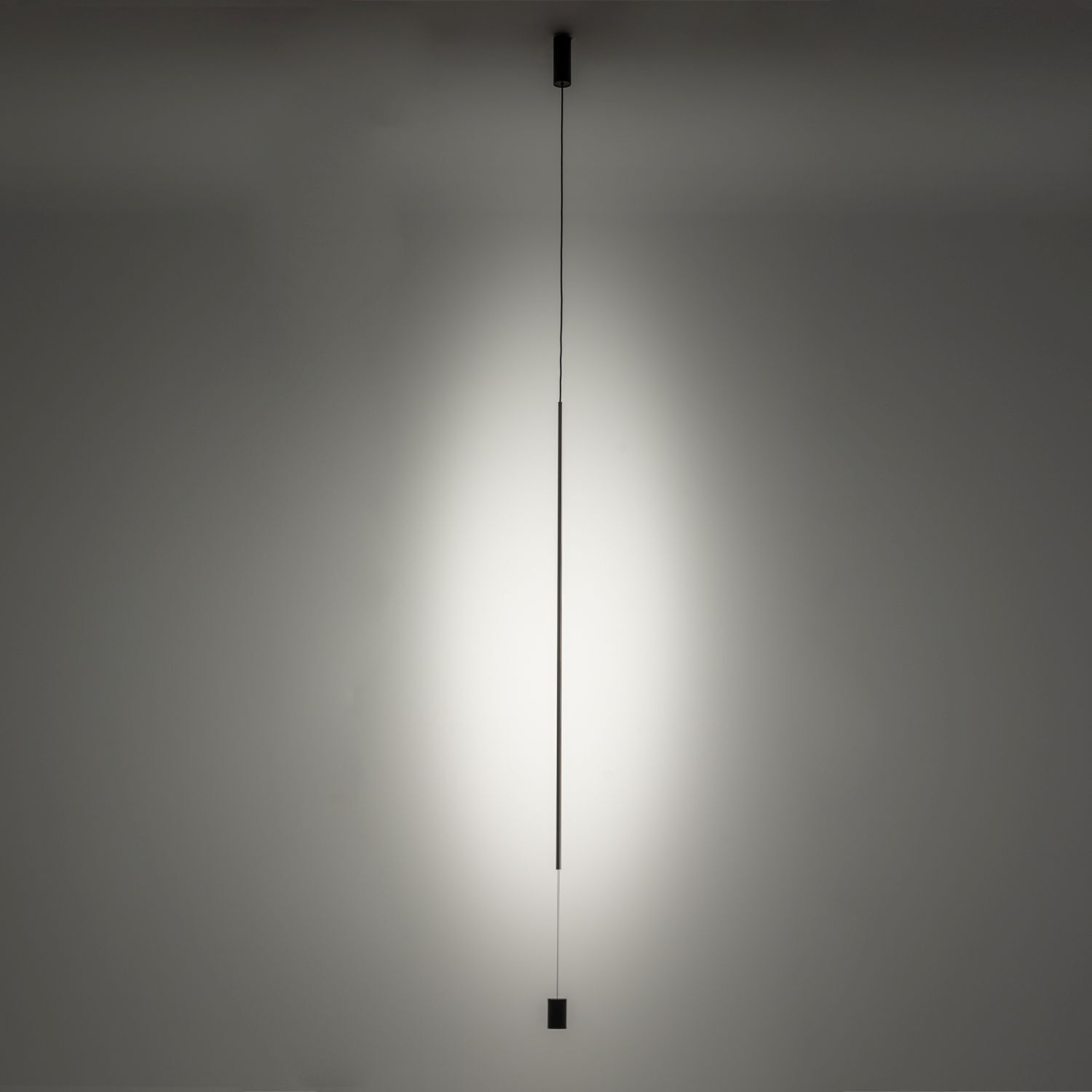 LED Pendelleuchte Schwarz Ø 5,5 cm Metall schmal