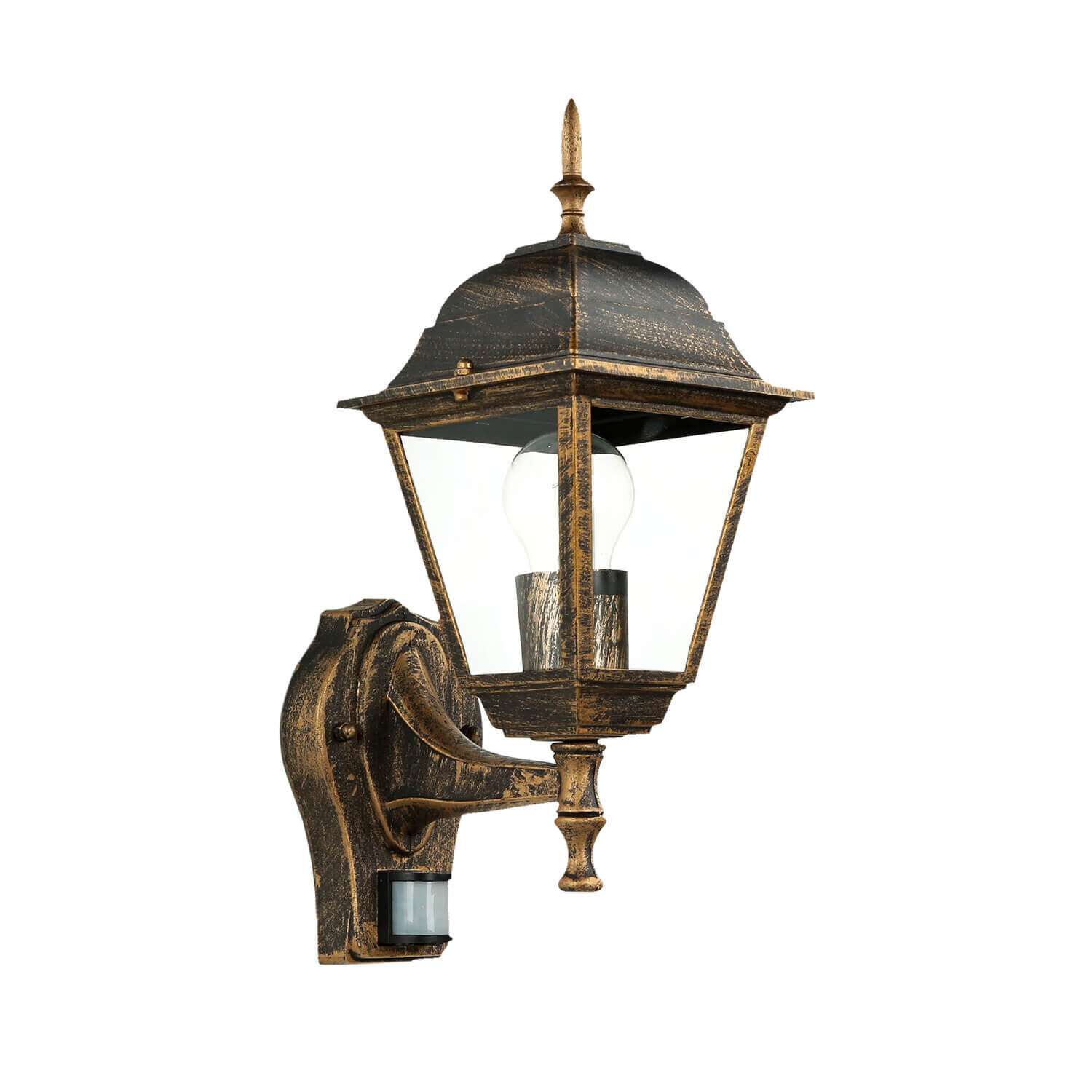 Außenleuchte mit Bewegungsmelder Schwarz Kupfer TIROL Außenleuchte mit Bewegungsmelder Schwarz Kupfer TIROL