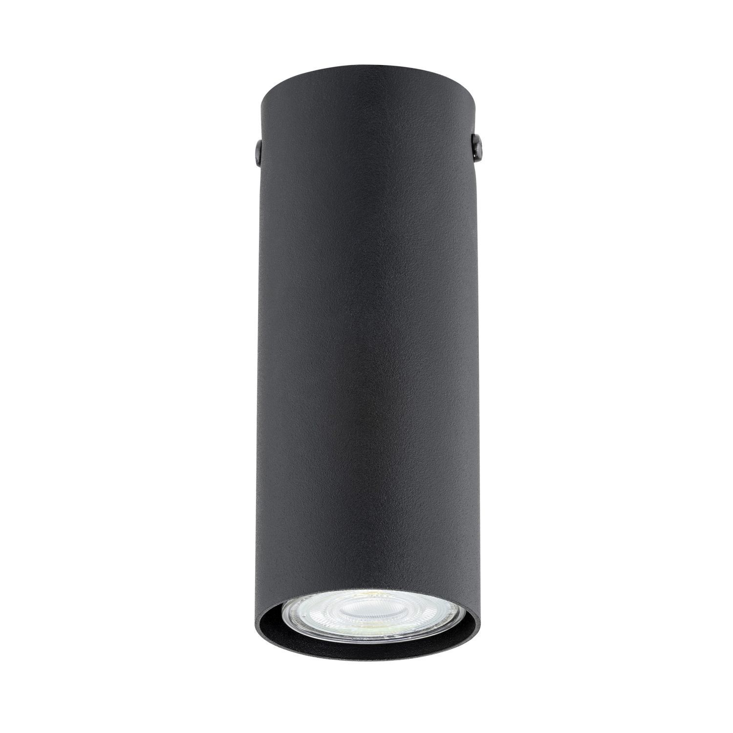 Deckenspot Metall rund Ø 6 cm Schwarz GU10 Modern Aufputz