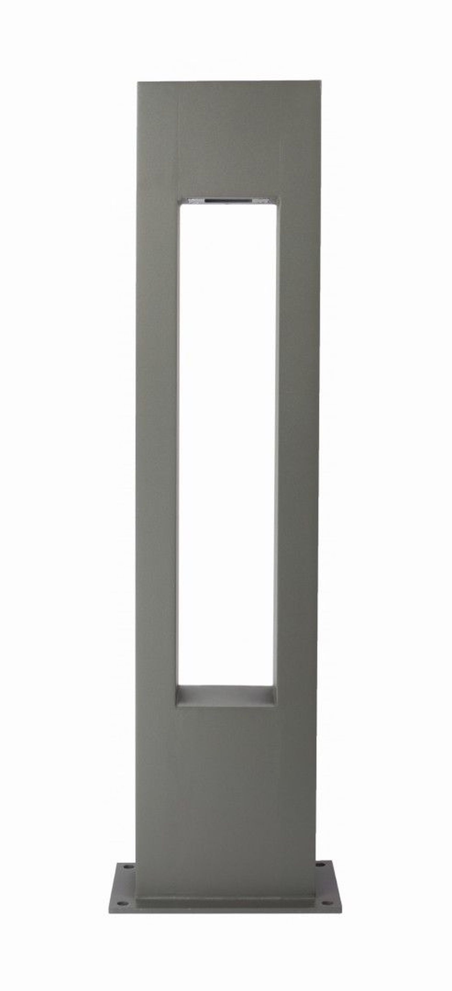 Stehleuchte IP65 Aluminium Glas Grau 90 cm GU10 Außen