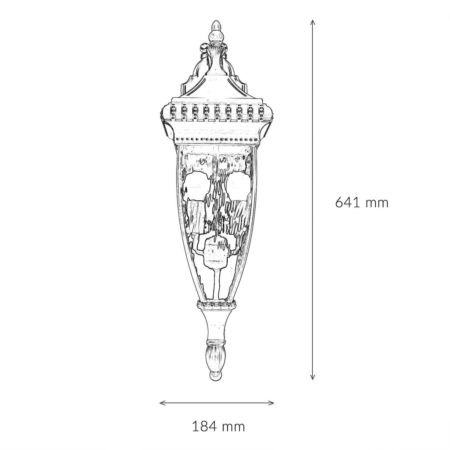Außenwandleuchte LUCRETIA Vintage Design IP44 E14