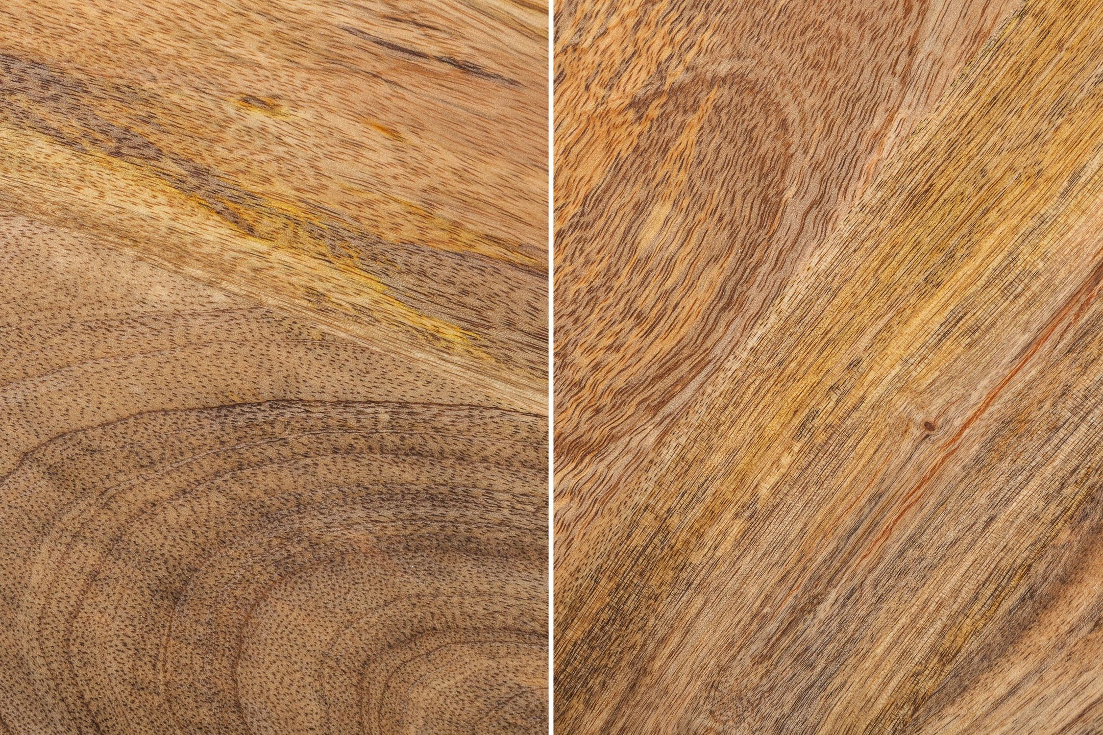 Couchtisch 2er Set Rattan Mango Holz Metall rund