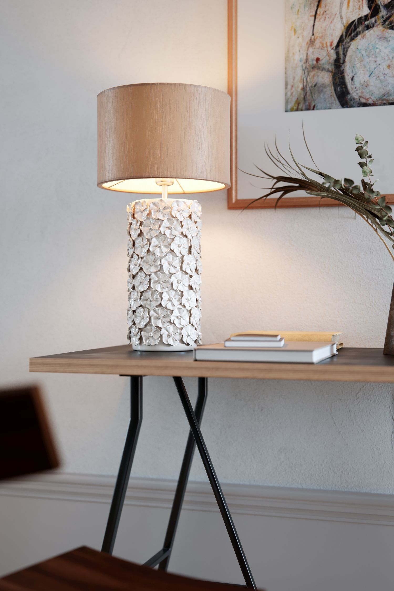 Lampe, Mobiliar, Tabelle, Schreibtisch, Tischlampe