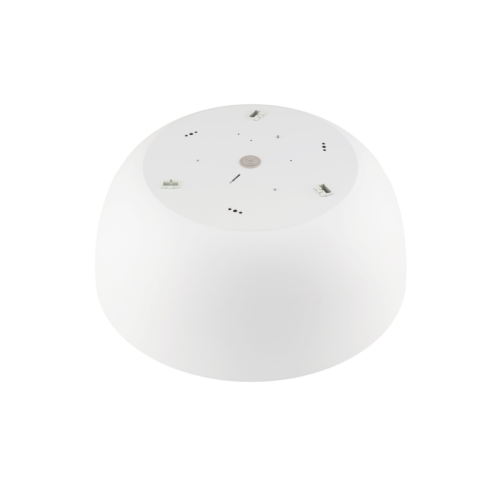 Deckenleuchte Metall Weiß gemütlich E27 Ø38 cm 3-flmg Lampa, Lampe, Schreibtischlampe, LED, Weiß