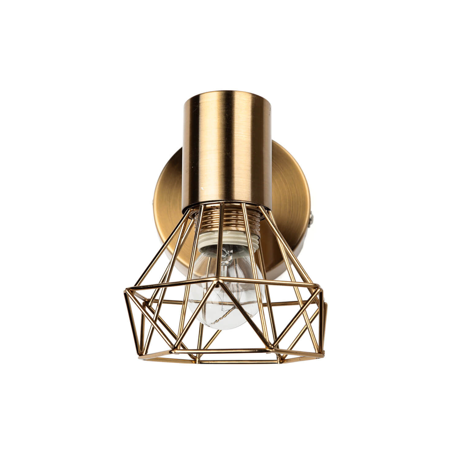 Verstellbar Spot MIA Retro in Messing Metall Wohnzimmer Leuchte, Deckenleuchte