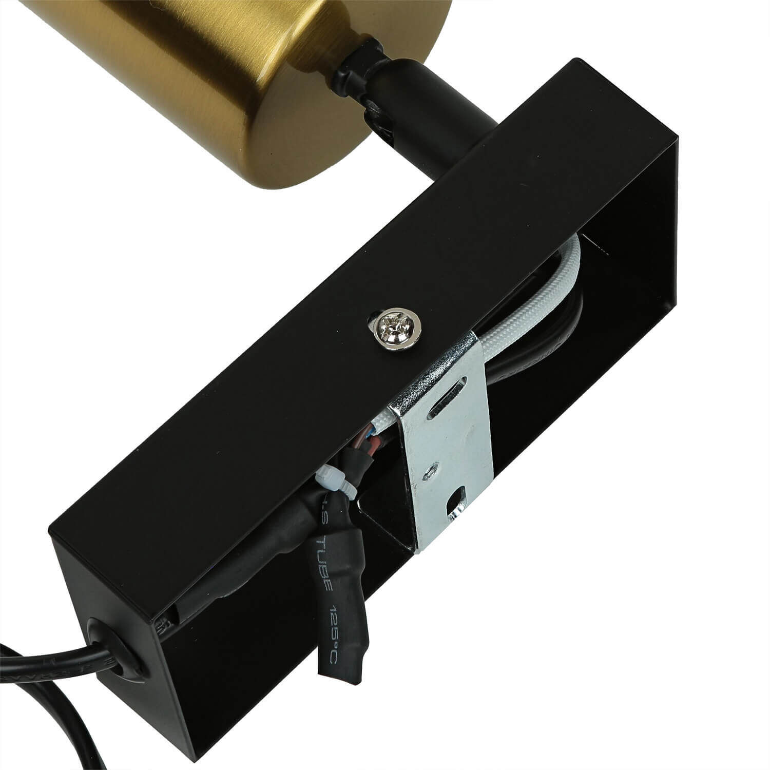 lampe, elektrisch, kabel, metall, halterung