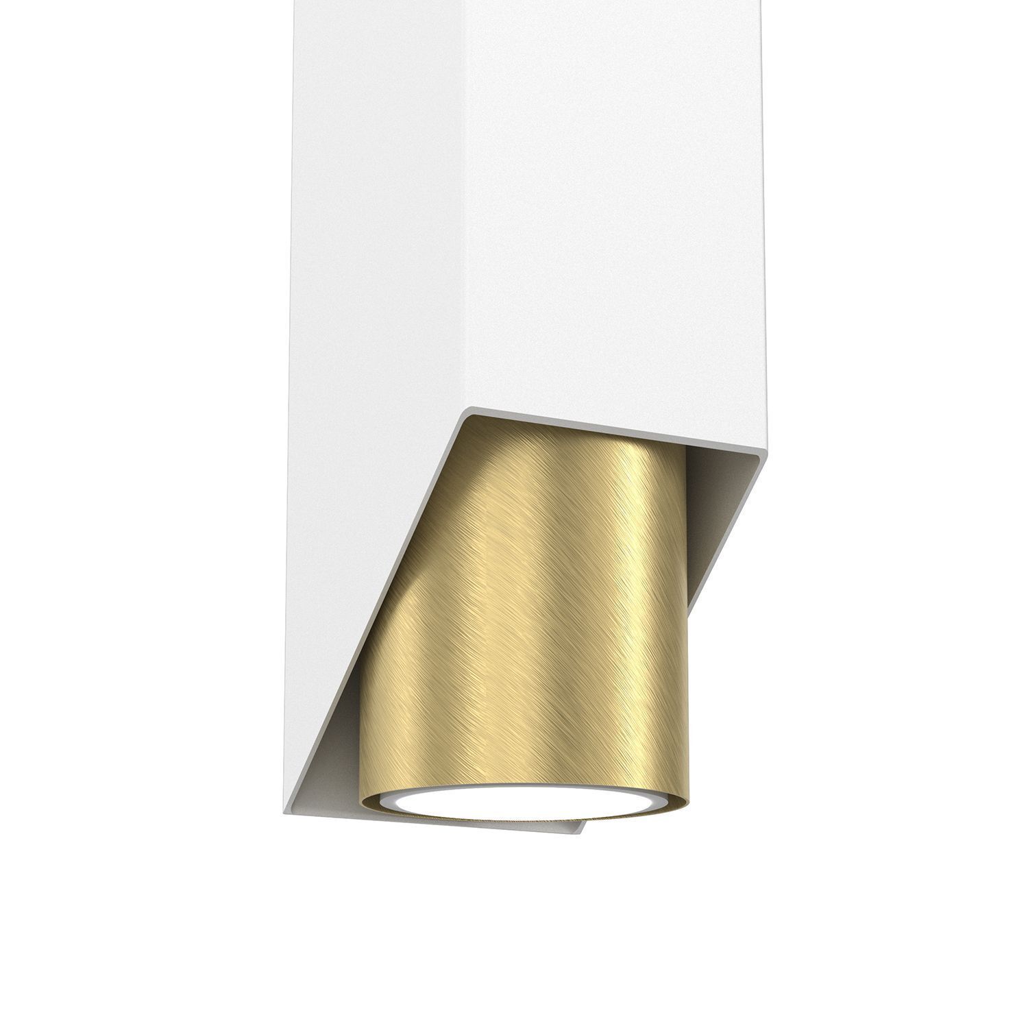 Wandlampe Metall Weiß Messing GU10 stilvoll akzentuiert