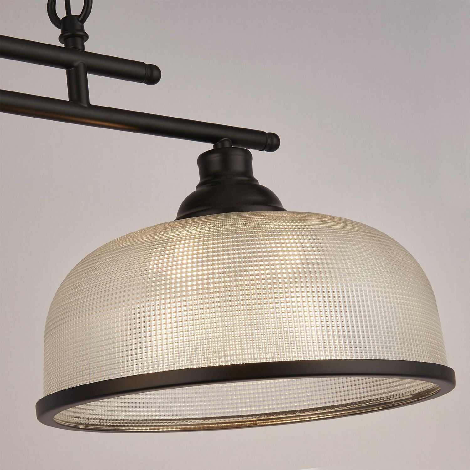 Hängelampe Schwarz Klar B: 99 cm 3-flammig E27 Glas Metall