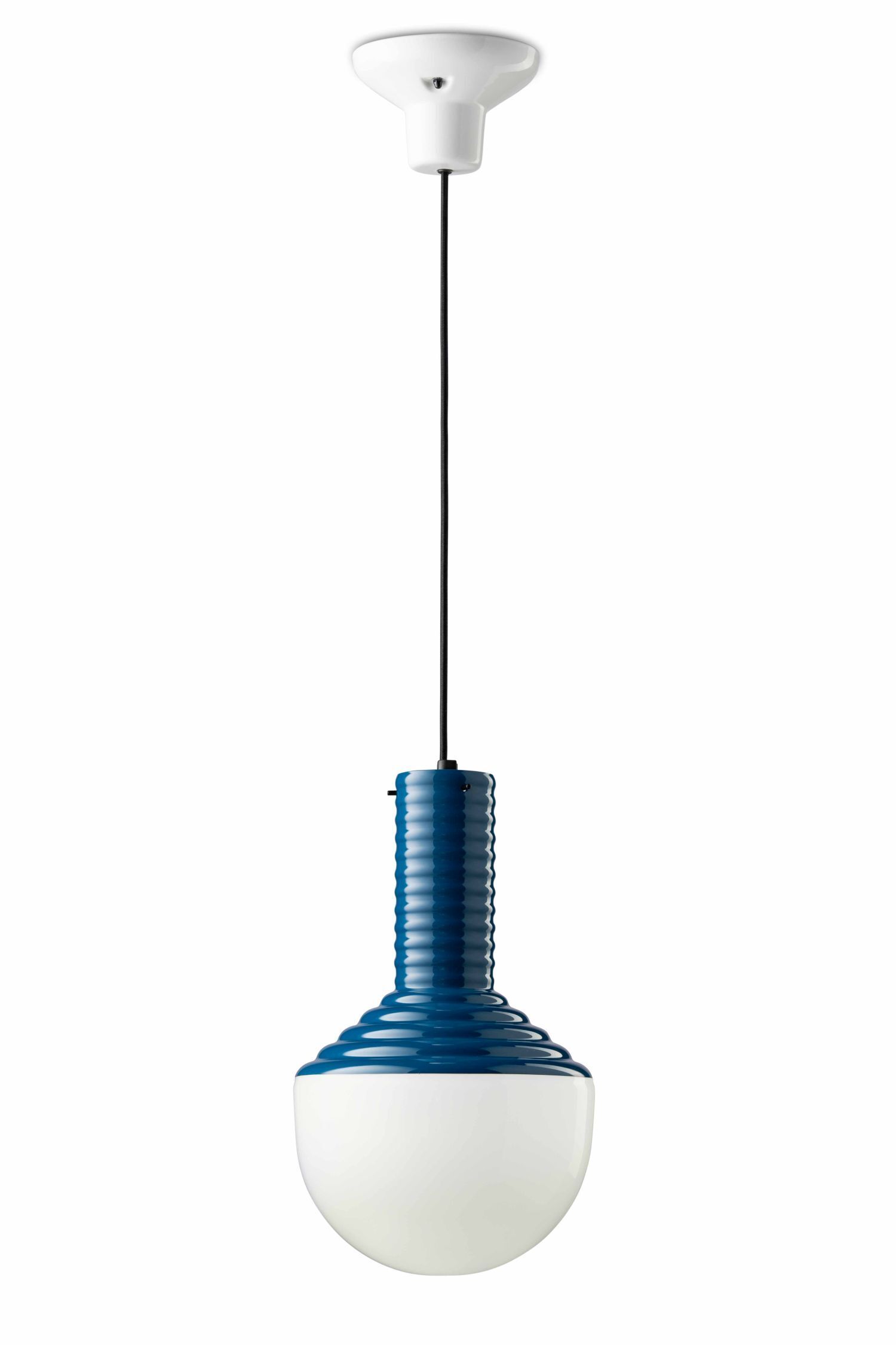 Hängeleuchte Glas Keramik E27 Ø 24 cm H: max. 159 cm