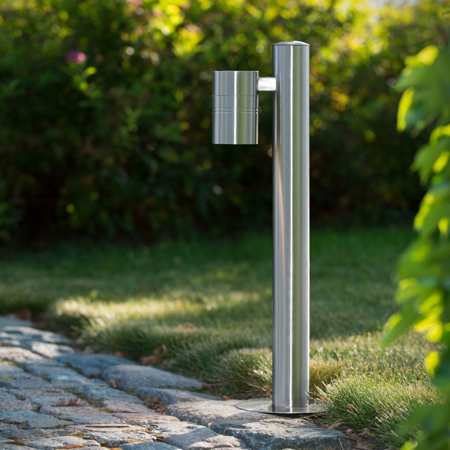 staindles, stainless, lamp-post, outdoor, garden light
