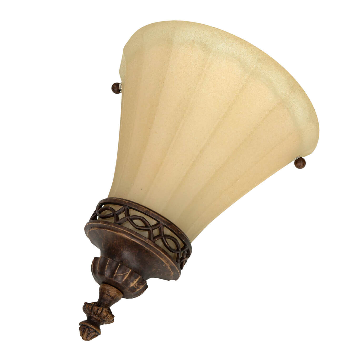 Wandlampe ANABELL 1 Braun Landhaus Lampe Blendarm Leuchte, Lampe, Bronze