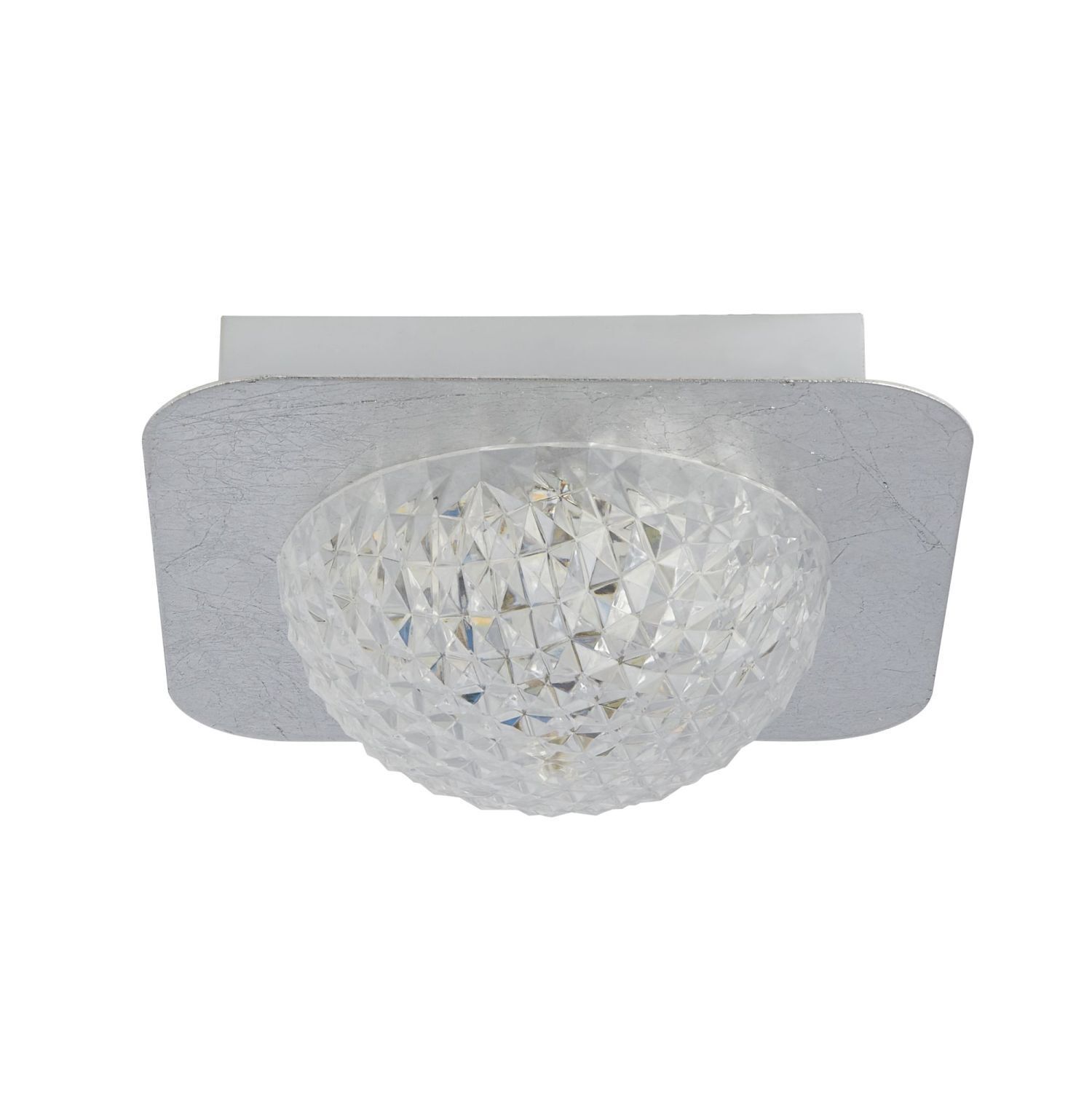 LED Einbauspot in Silber Metall B:18 cm 600 lm Decke