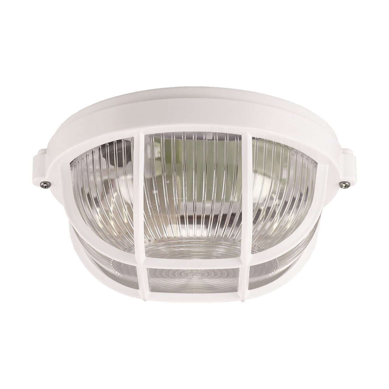 Außenlampe E27 Maritim rund Ø 18 cm klein IP65 Weiß
