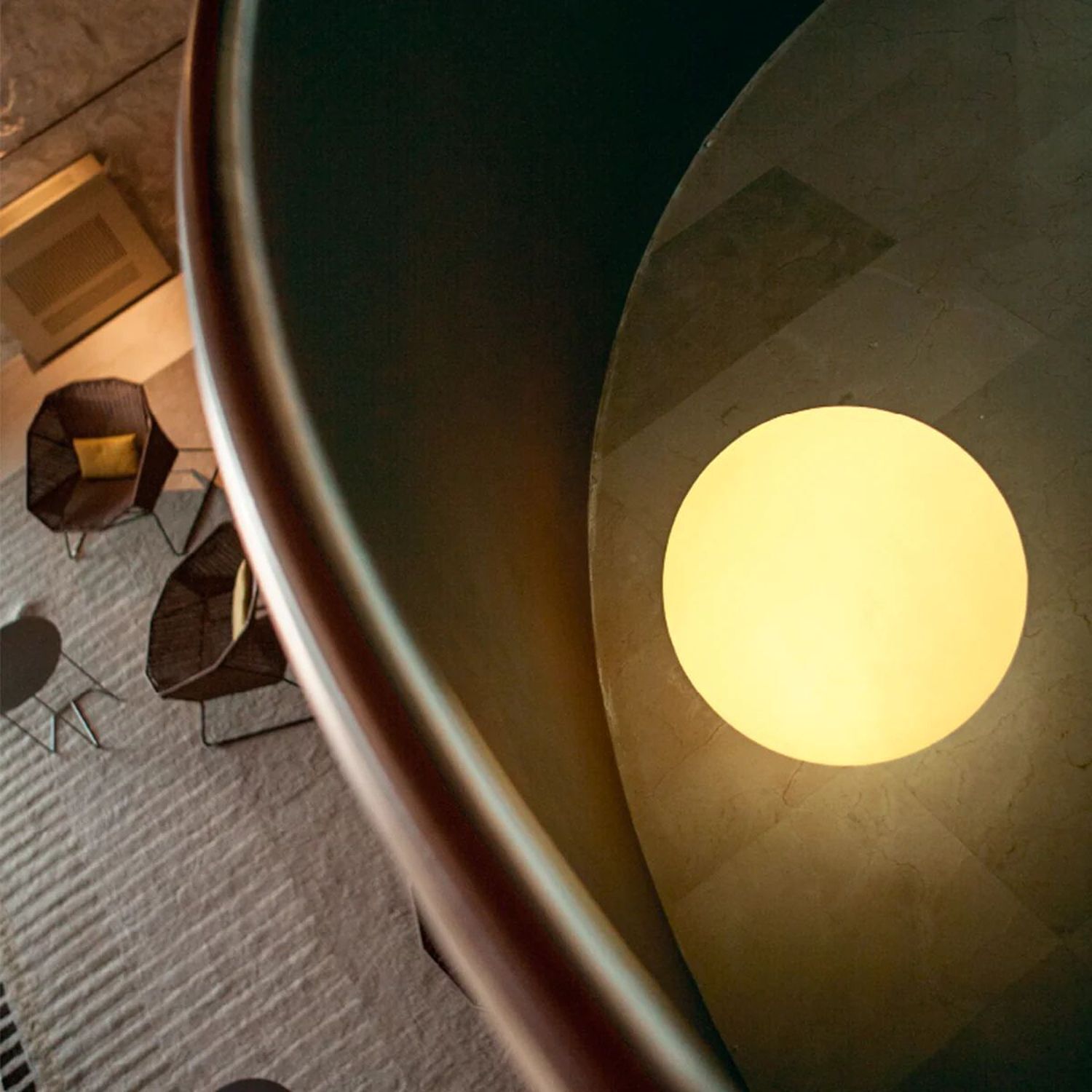 XXL Kugelleuchte Kabel Stecker Ø 78 cm E27 LED 2700 K Garten Beleuchtung, Tabelle, Innenarchitektur, Stuhl, Lampe