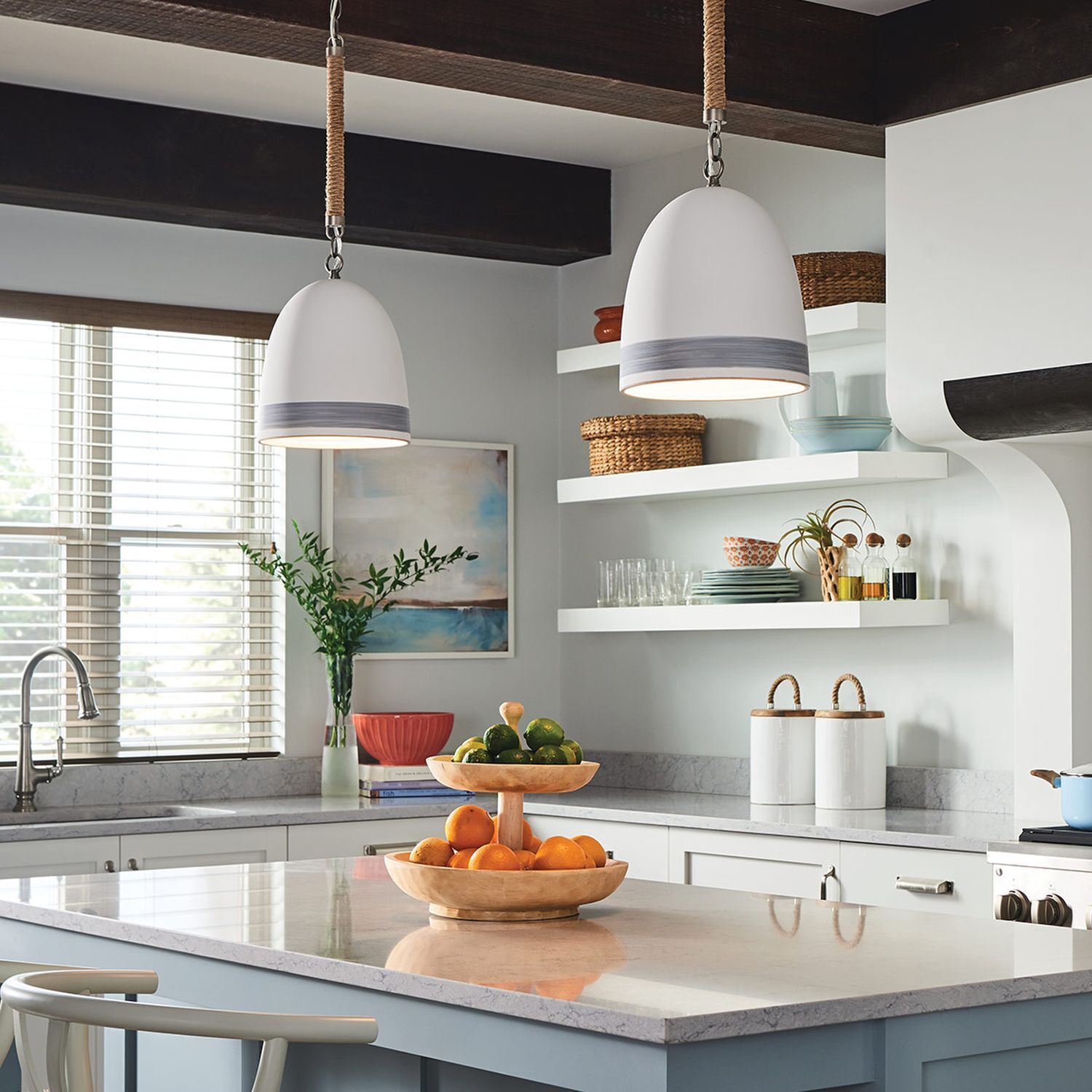 Pendelleuchte Keramik Schirm D: 25,4 cm E27 Retro Drinnen, Küche, Innenarchitektur, Lampe, Pflanze