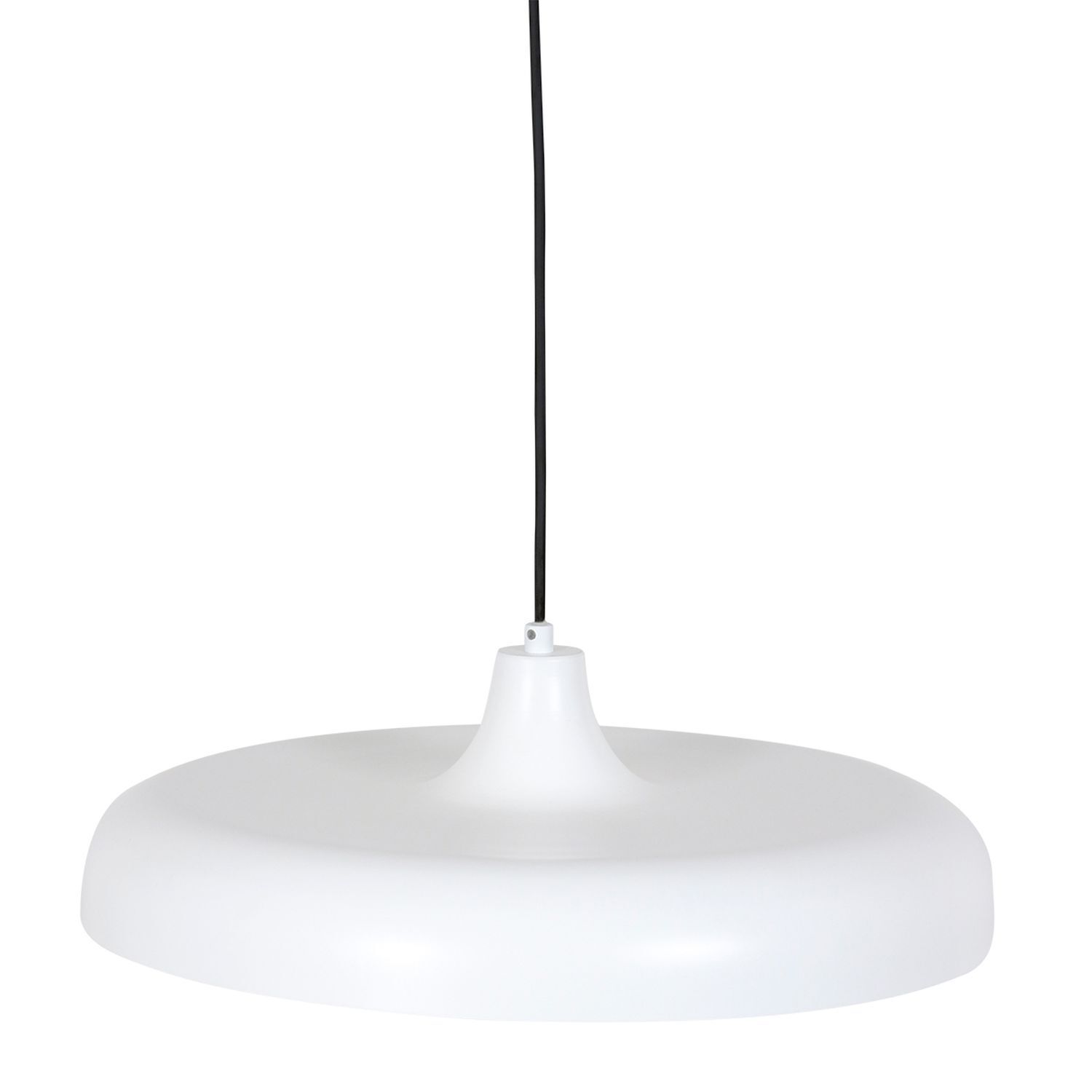 Weiße Hängelampe Metall Ø50 cm rund E27 Modernes Design