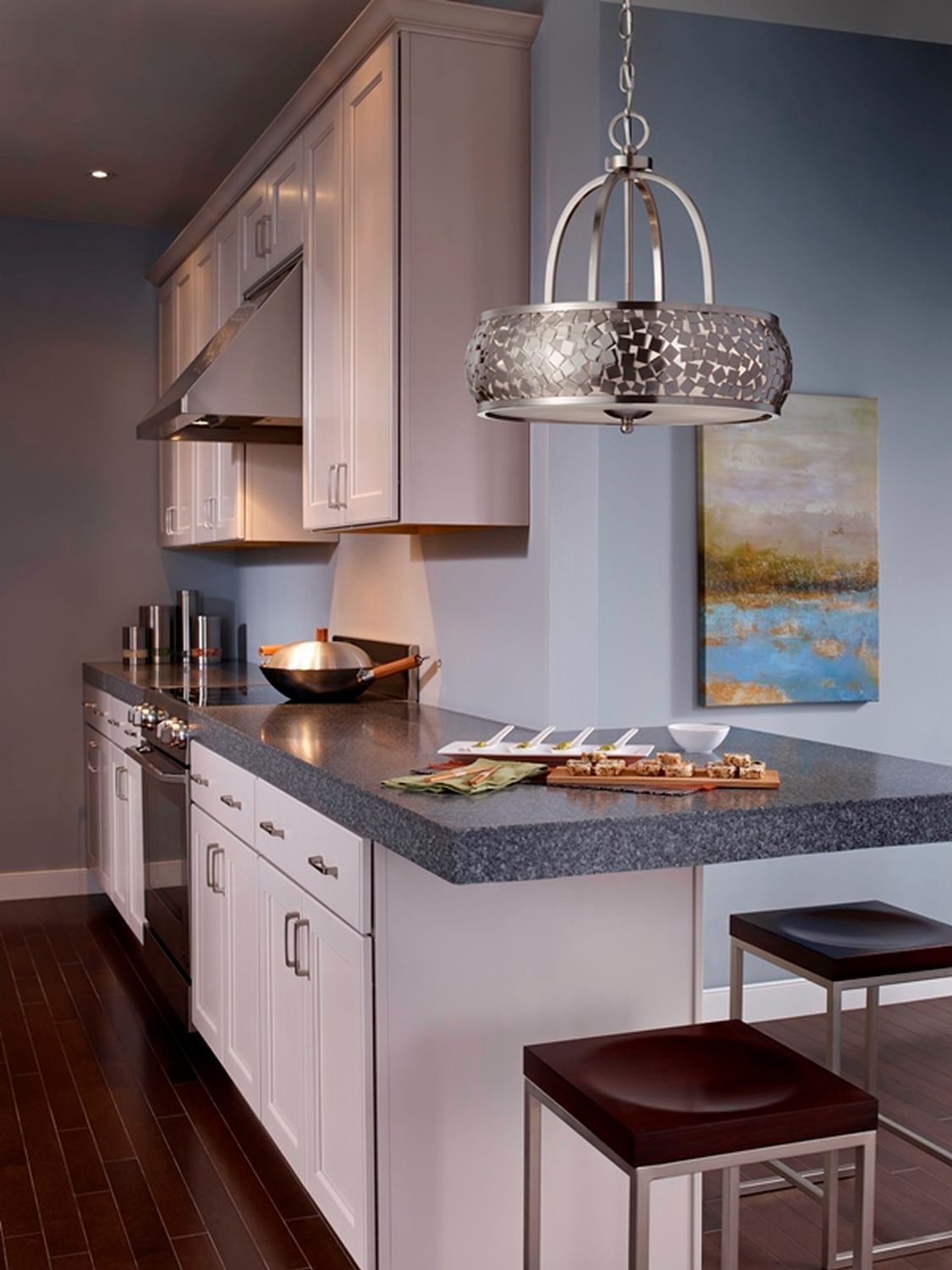 Deckenleuchte TAKARA 4-flammig Ø49cm Design Lampe Drinnen, Küche, Innenarchitektur, Kücheninsel