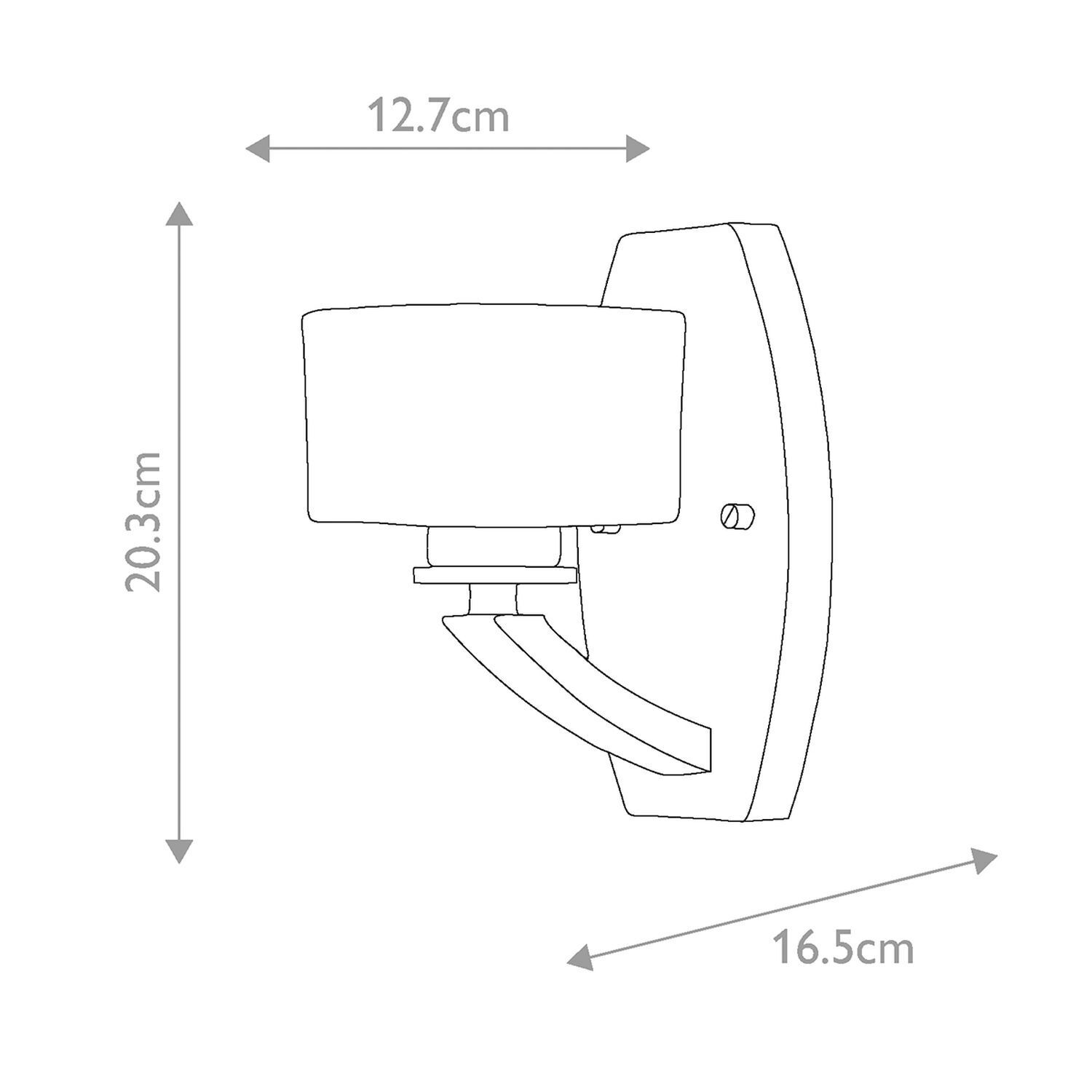 Wandleuchte Badezimmer LED G9 3000 K IP44 H: 20,3 cm klein