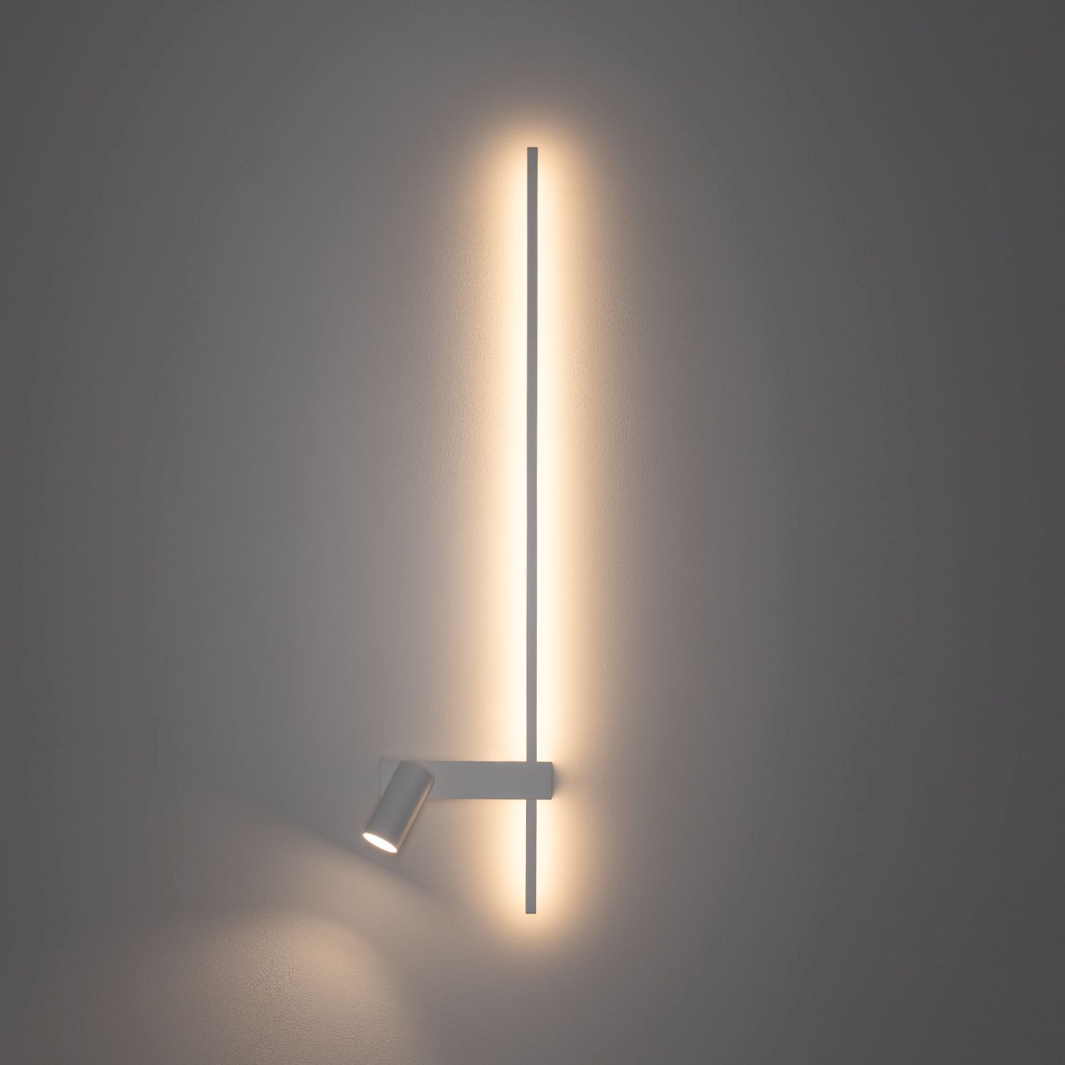LED Wandlampe Weiß Aluminium GU10 H:80 cm indirekt