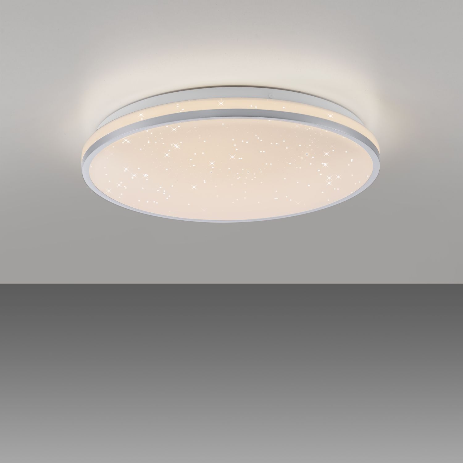 LED Deckenlampe Nachthimmel Silber Ø38 cm 20 W dimmbar