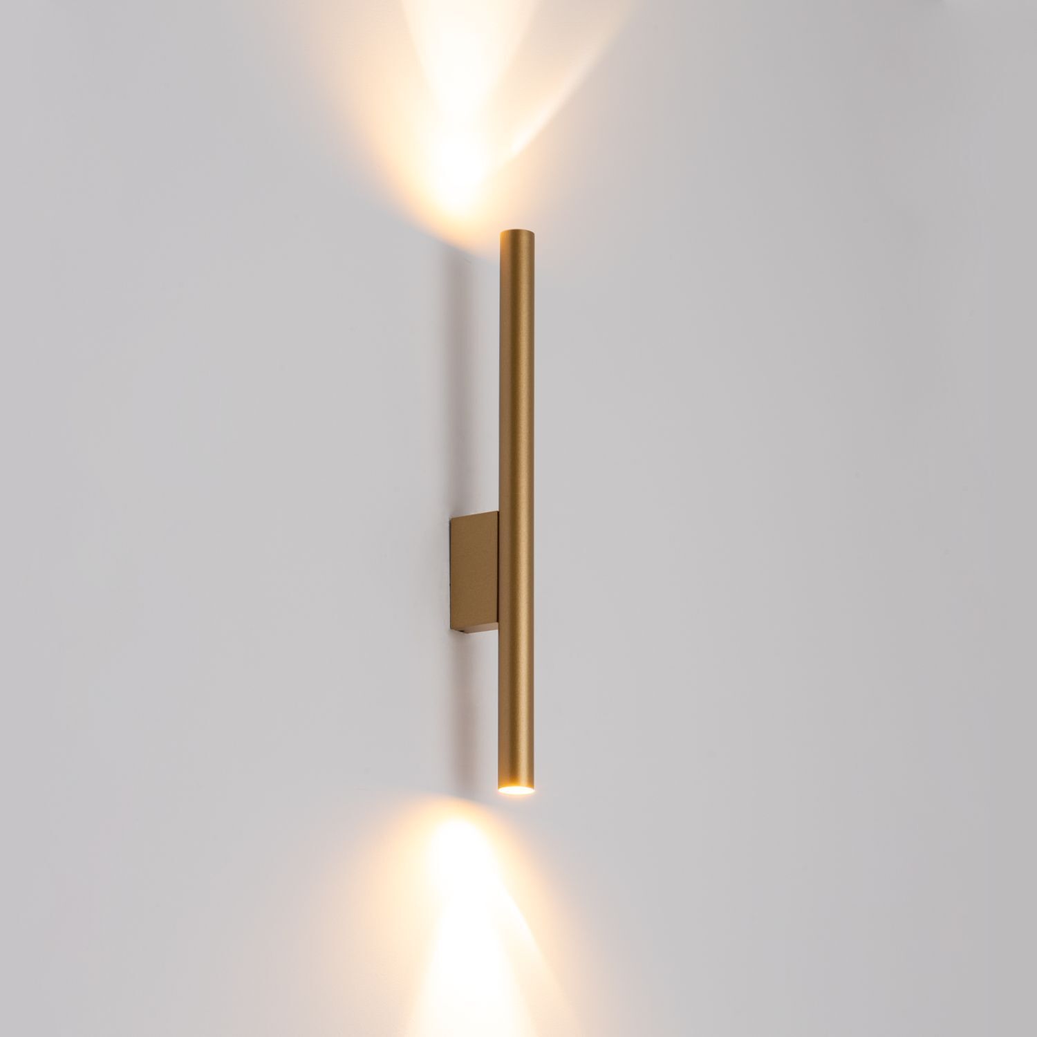 Wandleuchte Metall2-flammig Up Down in Gold matt G9 innen Beleuchtung, Lampe