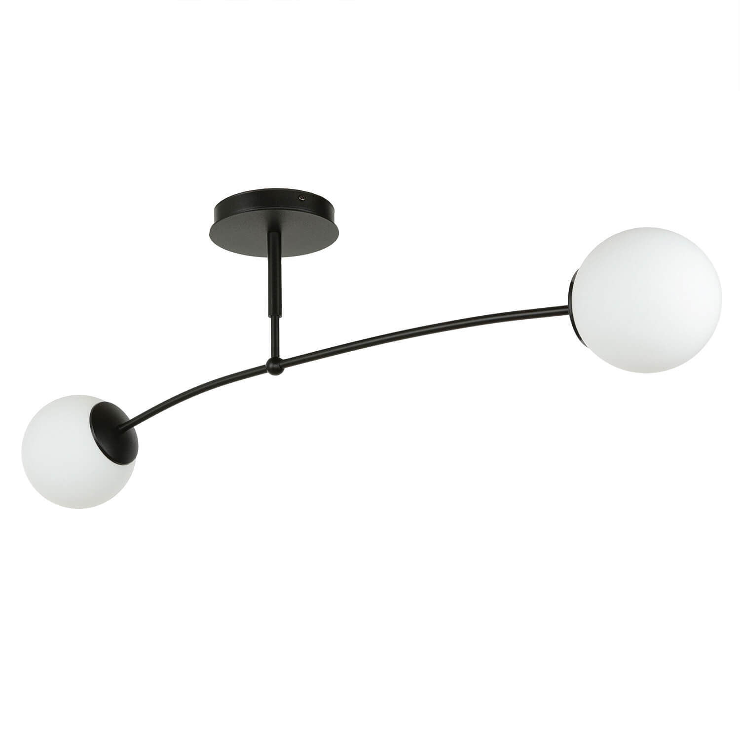 Deckenleuchte Schwarz Weiß Kugel Schirm Deckenlampe Lampe