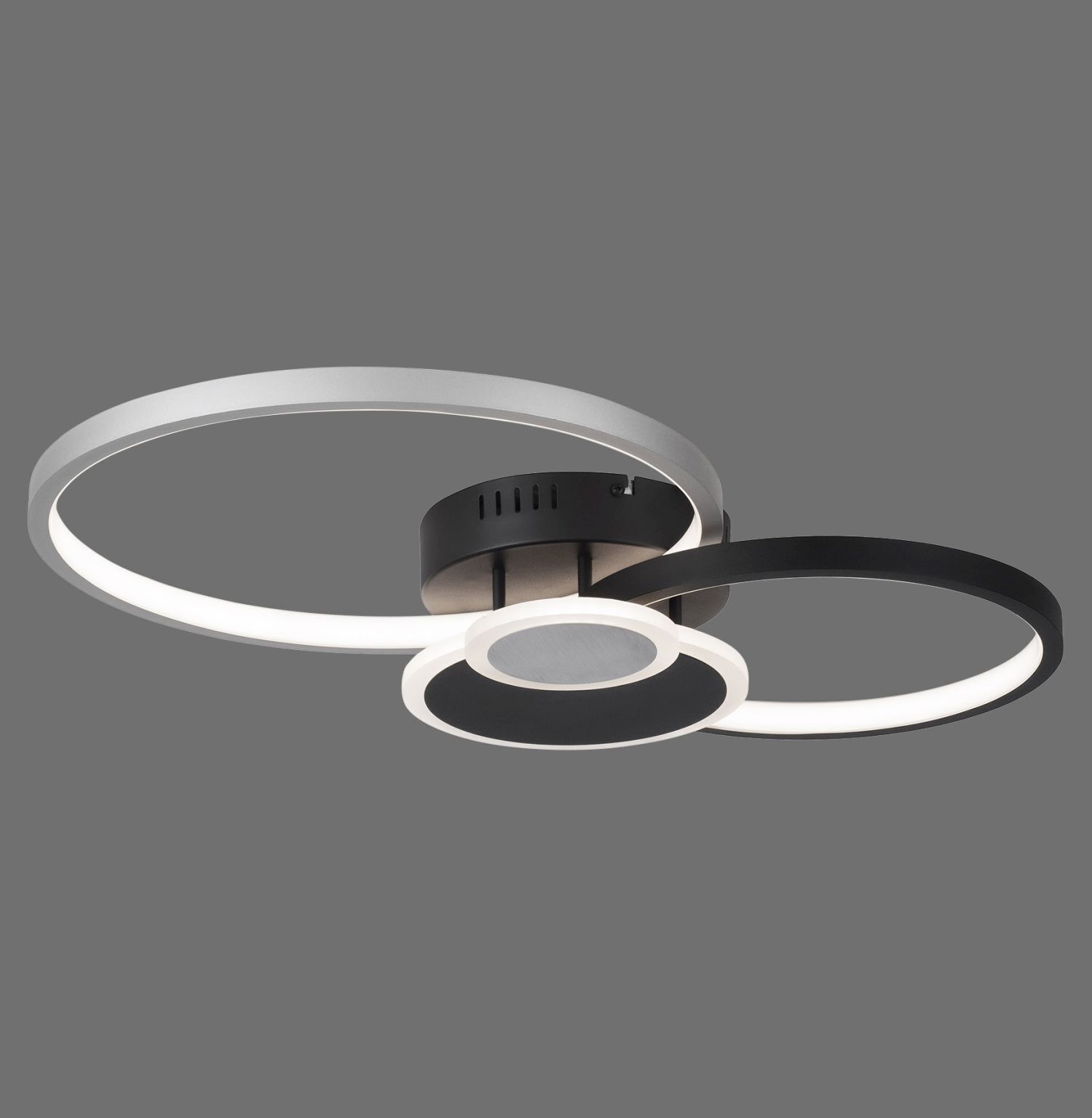 LED Deckenlampe Schwarz Aluminium Metall L:58 cm 26 W LED Deckenlampe Schwarz Aluminium Metall L:58 cm 26 W