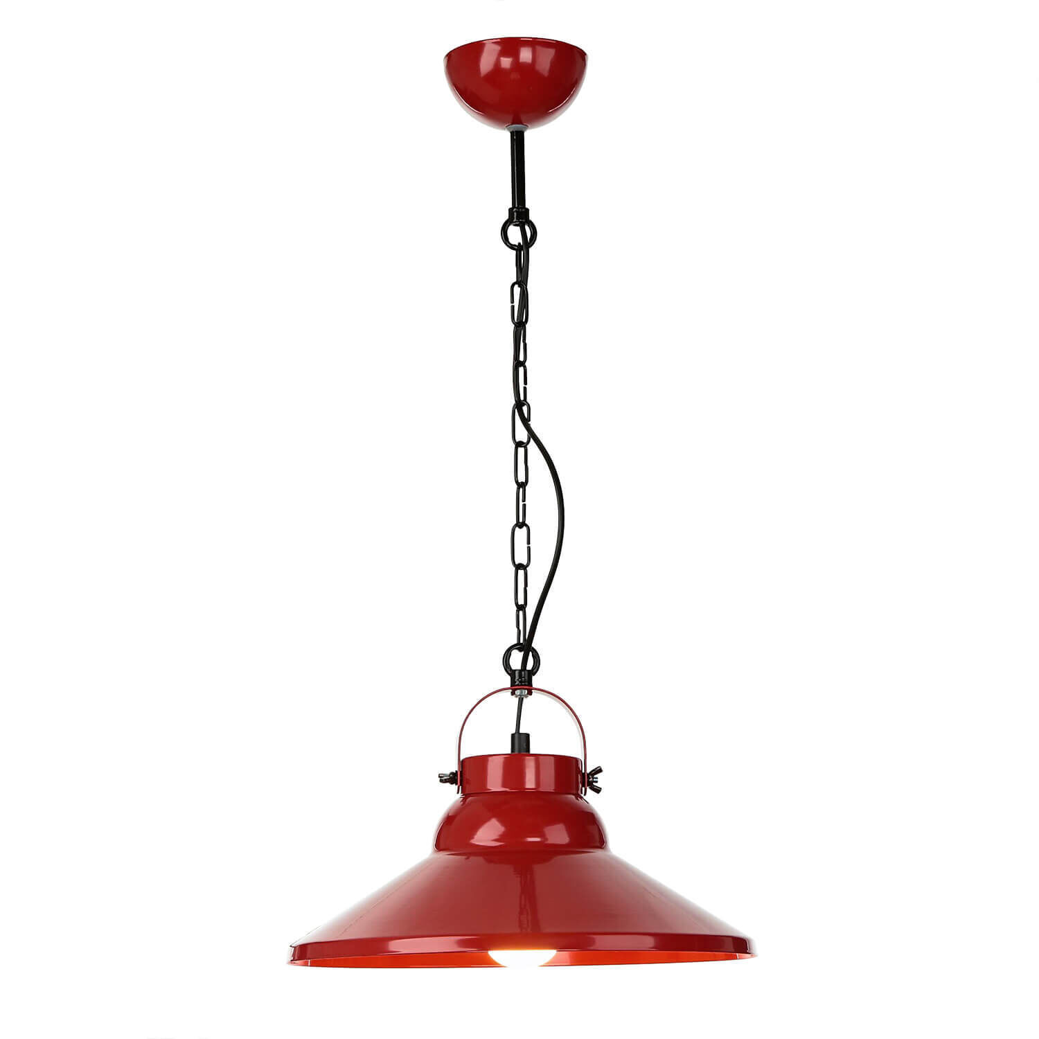 Pendelleuchte IRON in Rot
