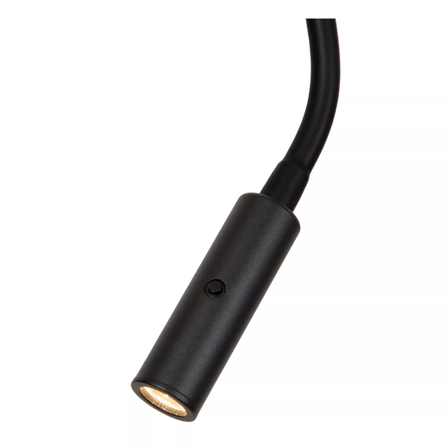 Stehleuchte Stoff Metall Beige Schwarz Leselicht 165 cm Elektrisches Gerät, Mikrophon, Rauchrohr, Lampe