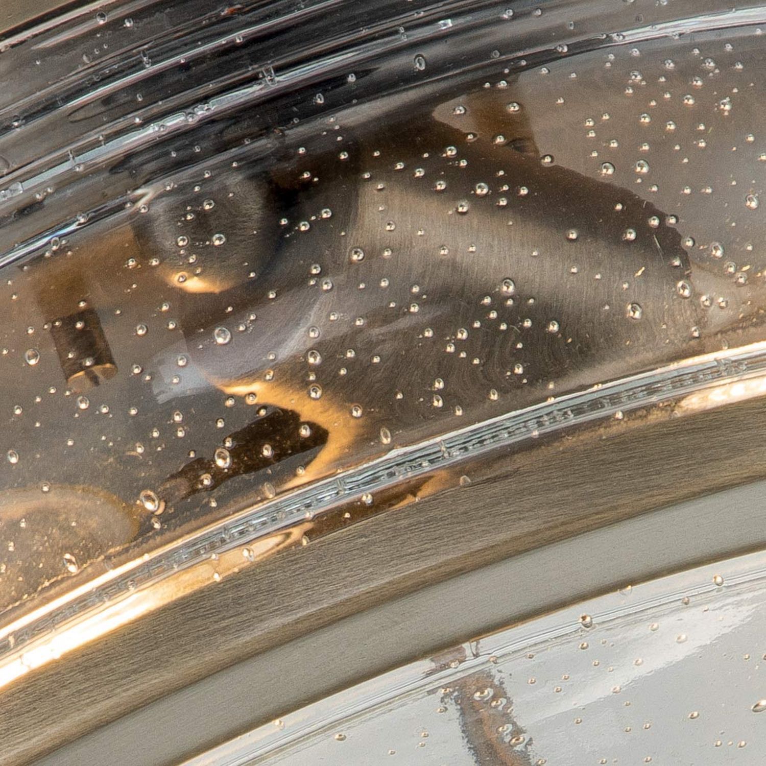 Deckenleuchte außen Aluminium Glas B: 30,5 cm IP44 E27 Waschmaschine, Waschbehälter, Wassertropfen, Glasoberfläche, Kunststoff