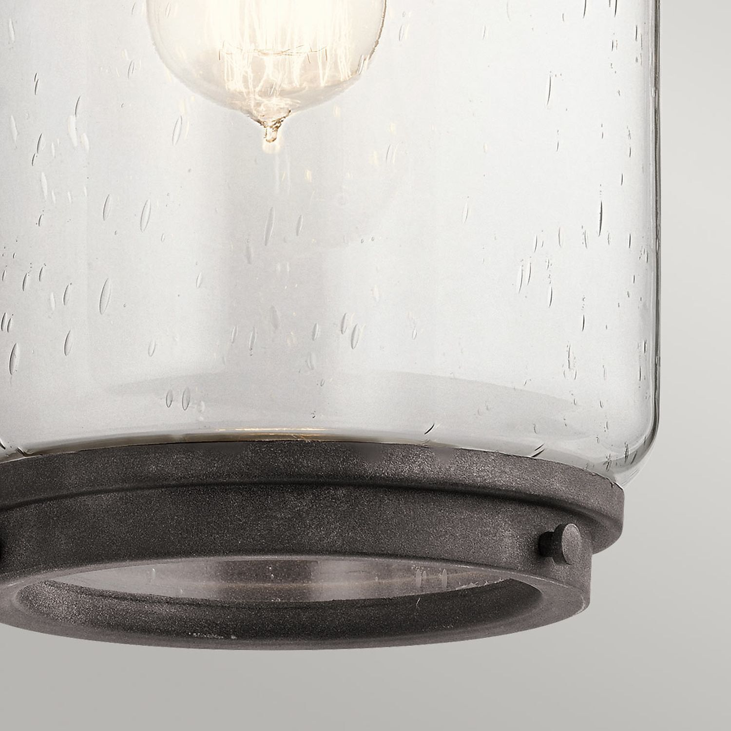 Außenleuchte Wand 43,7 cm hoch IP44 E27 Alu Glas Vintage