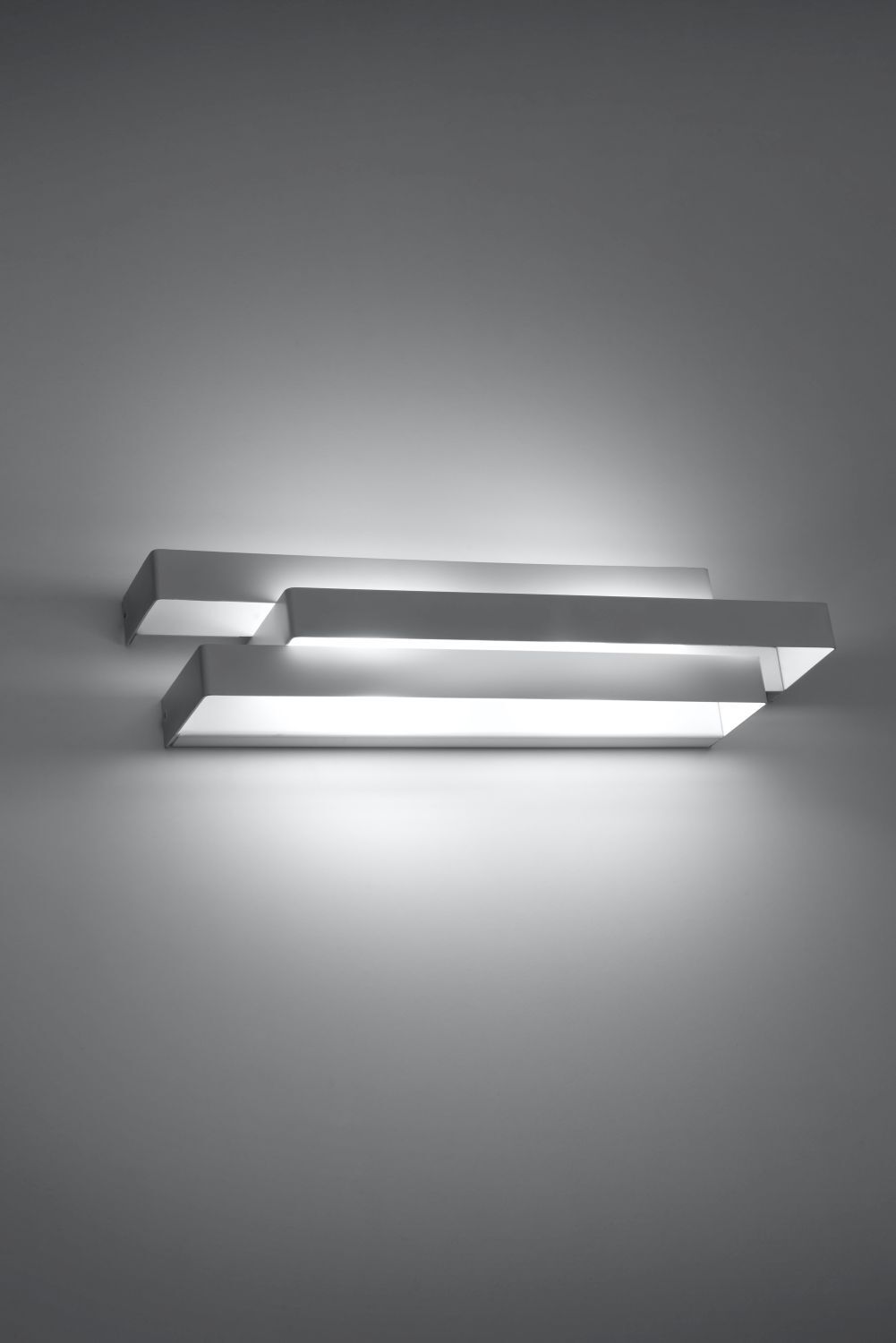 Stylische Wandlampe HELVIA Weiß B:42cm Metall 2x G9