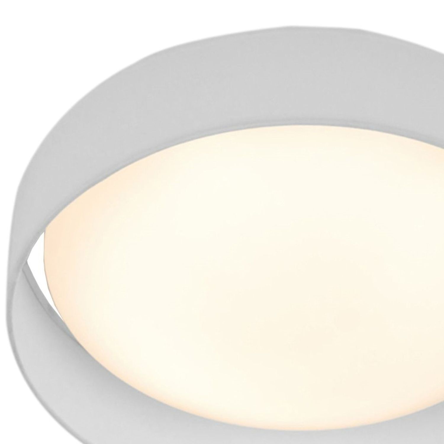 LED Deckenlampe blendarm Ø50 cm rund 25 W Stoffschirm