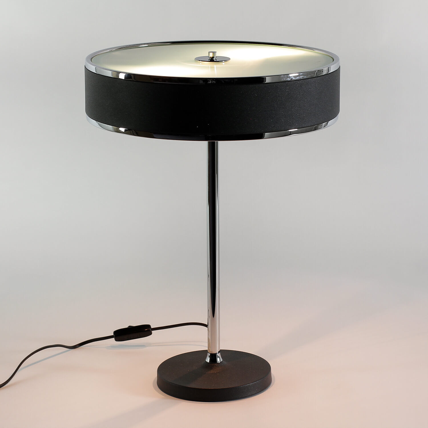 Tischleuchte in Graphit Ø35cm H:47cm Lampe LORSAN Lampe, Tischlampe