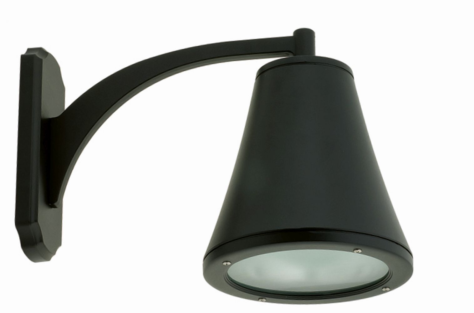 Außenwandleuchte IP44 Modern Aluminium Schwarz E27
