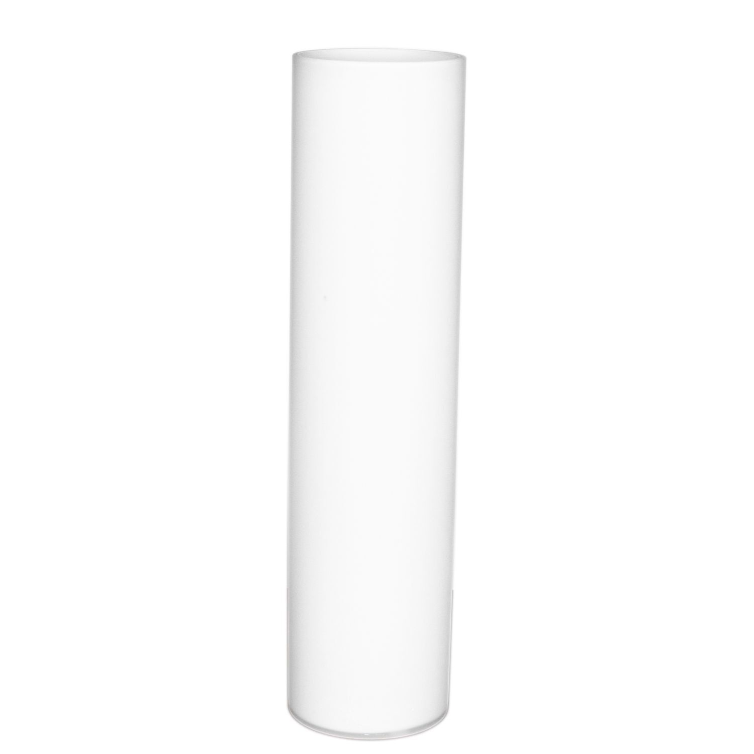 Tischlampe Glas Weiß matt 40 cm E27 Kabelschalter