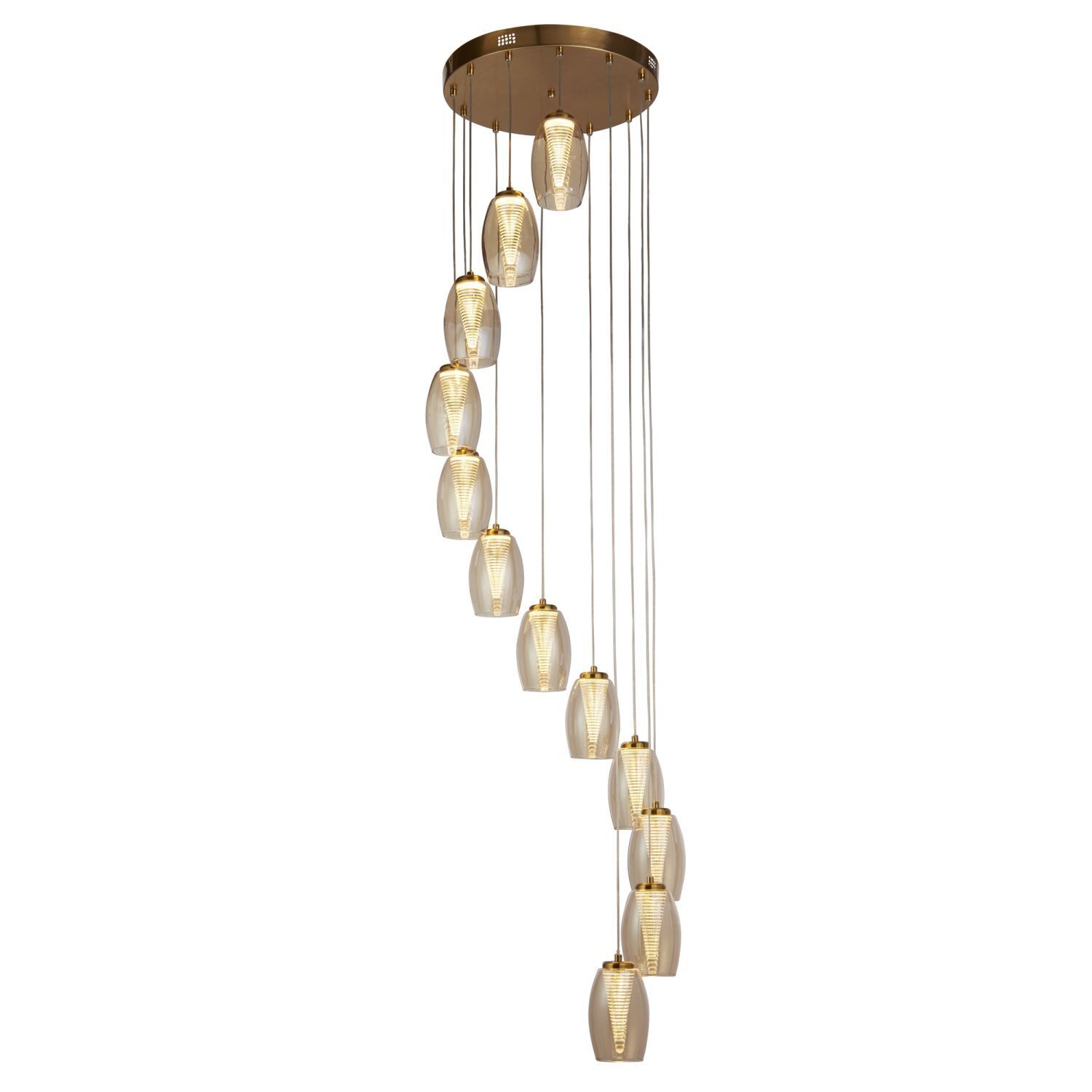 LED Pendelleuchte verstellbar H: max. 2 m Ø 52 cm 3000 K