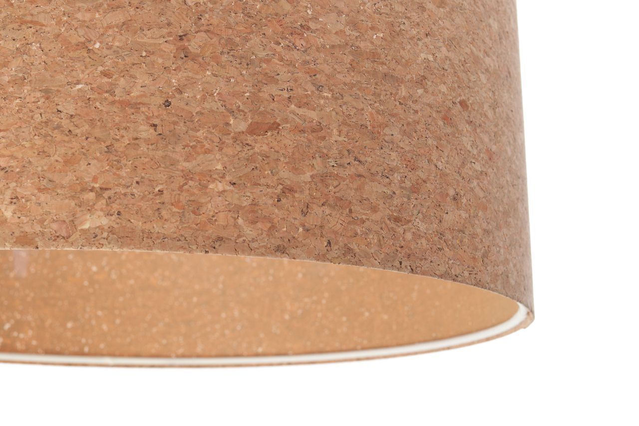Pendelleuchte E27 Ø 50 cm rund Natur Weiß Kork Modern